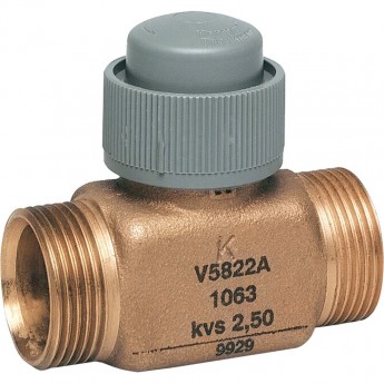 Клапан двухходовой линейный малый HONEYWELL V5822A1030 , DN15, Kvs 0.63, 6.5мм, 2...120 °C