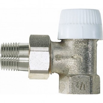 Вентиль для радиатора HONEYWELL HOME V2000EUB15 1/2 угловой, под термоголовку, никелированная бронза, конус, Kvs 1.9